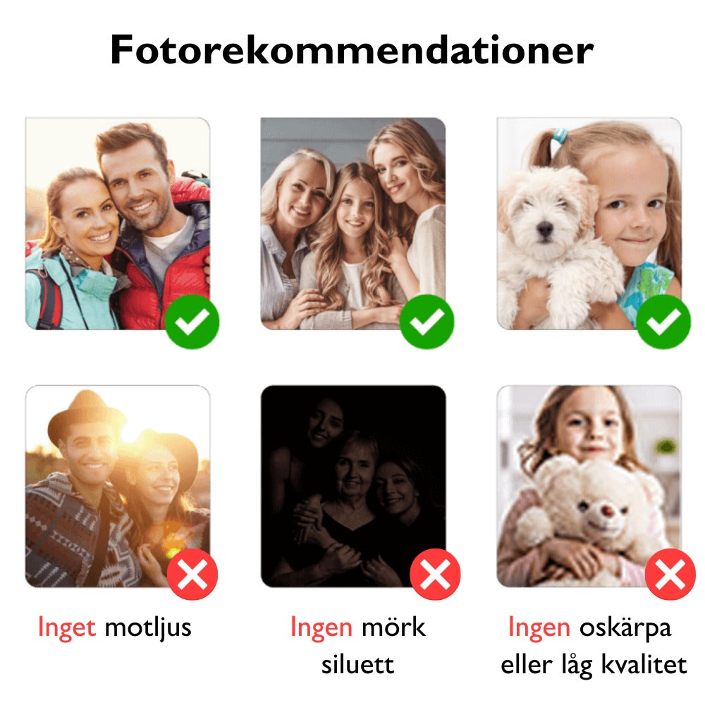 Fotokristall | Personlig Ljusstake